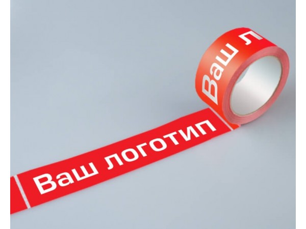 Лента с логотипом 48мм*66м*50мкм (1 цвет)